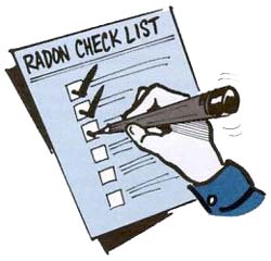 Radon Check list